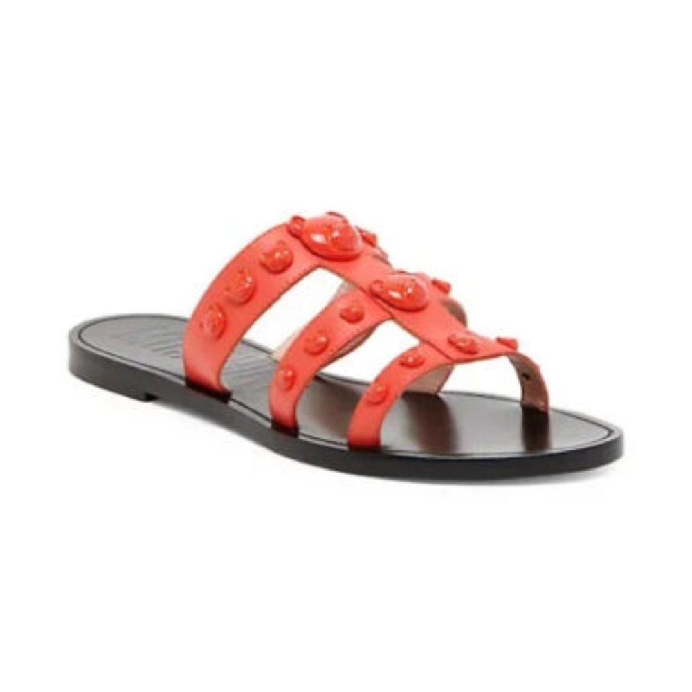 Moschino Leather Slide Sandals